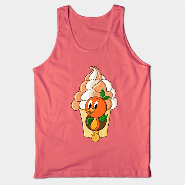 Little Orange Bird Tank Top by sketchcot